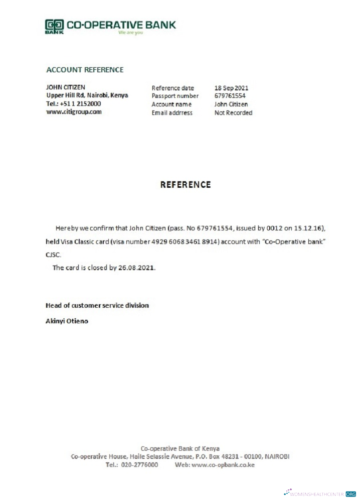 Download Kenya  Co operative closure reference Photoshop template